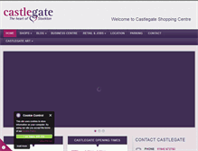 Tablet Screenshot of castlegateshoppingcentre.com